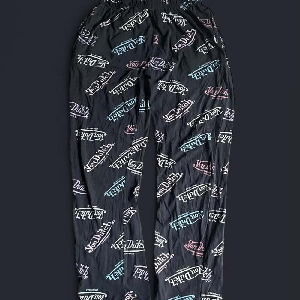 Von Dutch Pajama Bottoms women’s Medium Black Retro